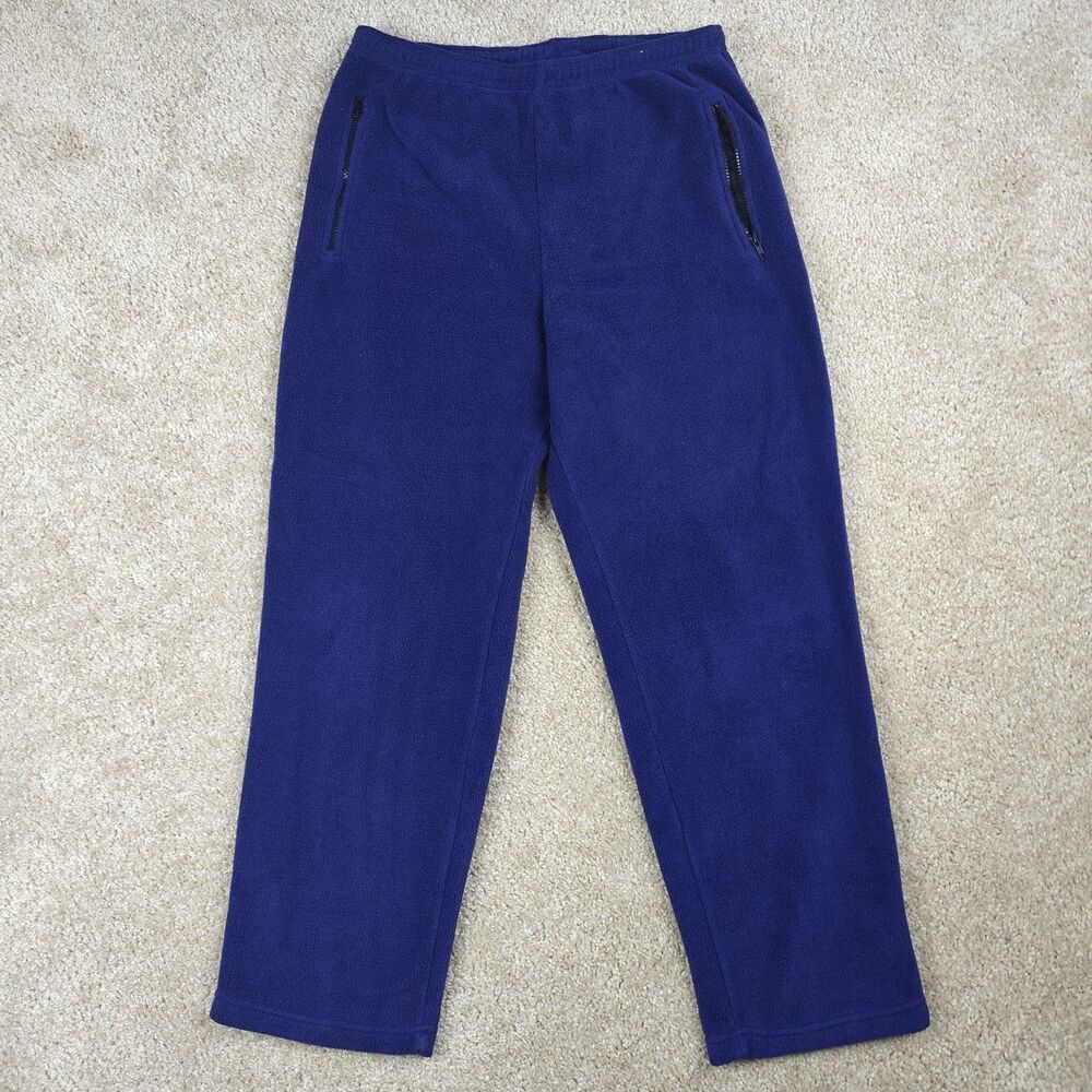Palmetto Alpine Tek Fleece Sweatpant Men's L Blue Outdoor Sports Pants Vintage